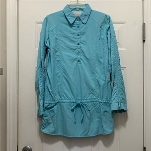 Columbia Light Blue Long Sleeve Shirt Sz M